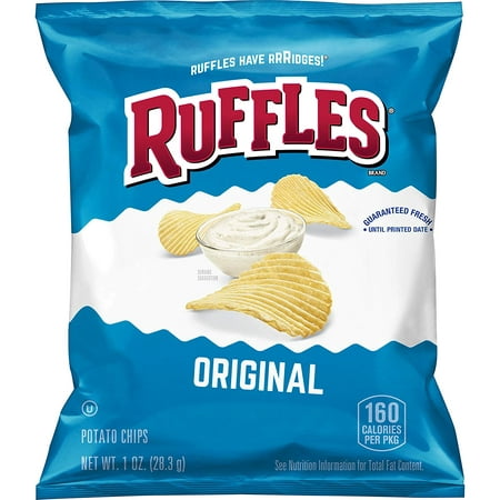 Ruffles Original Potato Chips, 1 oz Bags, 40