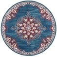 thumbnail image 2 of SAFAVIEH Brentwood Cahal Oriental Area Rug, Navy/Burgundy, 3' x 3' Round, 2 of 10