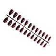 thumbnail image 3 of Juego de 24 Piezas de Uñas Postizas Soidarity Accesorio de Moda para Mujer Café Oscuro, 3 of 5