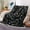 Black, variant on JAWO Spring Floral Throw - White and Teal Blue Watercolor Floral Blanket for Couch, Farmhouse Flowers - Soft and Warm for Women and Girls