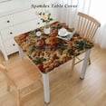 thumbnail image 2 of Christmas square Tablecloth, Vivid Colorful Theme Pine Cones Image Print, Circle Table Cloth Cover for Dining Room Kitchen Decoration, 2 of 7