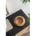 thumbnail image 6 of A&B Home Round Teak Wood Fluted Decorative Bowl 7.9" x 7.9" x 3.9", 6 of 10