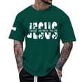 thumbnail image 2 of Christian T Shirts for Men 2026 Summer Casual Short Sleeve Crewneck Jesus The Way The Truth The Life Graphic Tees, 2 of 5