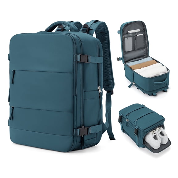 Lightweight Travel Backpack for Women Men Airplane Approved, Carry on Backpack for Men Personal Item Travel Bag Carry on Flight, Waterproof Laptop Backpack Casual Daypack for Hiking