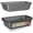 Gray Marble, variant on Bakken- Swiss Loaf Pan Set 4-Piece - Deluxe Nonstick Carbon Steel Bakeware for Perfect Bread and Cakes – Dishwasher Safe, Premium Pans for Home Baking