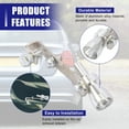thumbnail image 4 of Unique Bargains 2pcs S Size Silver Tone Universal Turbo Sound Whistle Muffler Exhaust Pipe Car Auto Roar Maker, 4 of 8