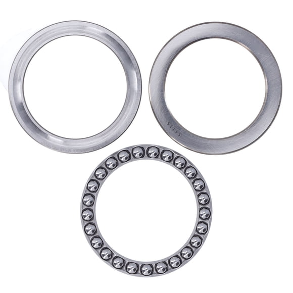 3pcs Thrust Ball Bearing Carbon Steel Single Direction Ball Bearings for Jack Machine Tool Automobile