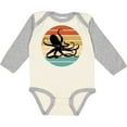 thumbnail image 3 of Inktastic Octopus Vintage Sunset Boys or Girls Long Sleeve Baby Bodysuit, 3 of 5
