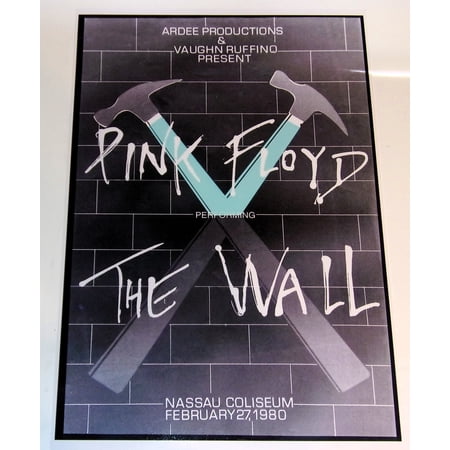 Pink Floyd The Wall LIVE NY Nassau Coliseum 1980 Poster 19"x13" David Gilmour / Roger Waters Inverted