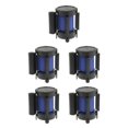 thumbnail image 1 of maskred Versatile Retractable Stanchion Queue Barrier for Effective Crowd Management Blue 3meters 5Set, 1 of 6