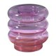 thumbnail image 1 of Portavelas de cristal , candelieres creativos de Tealight, candeliere de donut para decoraciones, hogar, boda, de comedor, inauguración Violeta Gloria candelabro de donas, 1 of 9