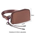 thumbnail image 4 of Riñonera Deportiva Bolsas multifuncionales para el pecho, bolsa de gimnasio de nailon ajustable para mujeres y hombres (marrón claro) Ehuebsd Para Estrenar, 4 of 9