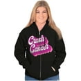 thumbnail image 3 of Breast Cancer Awareness Crush Cancer Zip Hoodie Sweatshirt Women Brisco Brands L, 3 of 6
