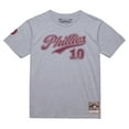 thumbnail image 2 of Men's Mitchell & Ness Darren Daulton Heather Gray Philadelphia Phillies Cooperstown Collection Player T-Shirt, 2 of 6