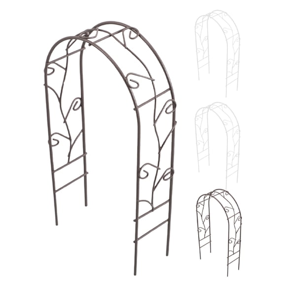 GOOHOCHY 4 mini arcos de fondo para casa de muñecas, decoración de micropaisaje, arco de hierro para jardín al aire libre, accesorios en miniatura para proyectos de bricolaje.