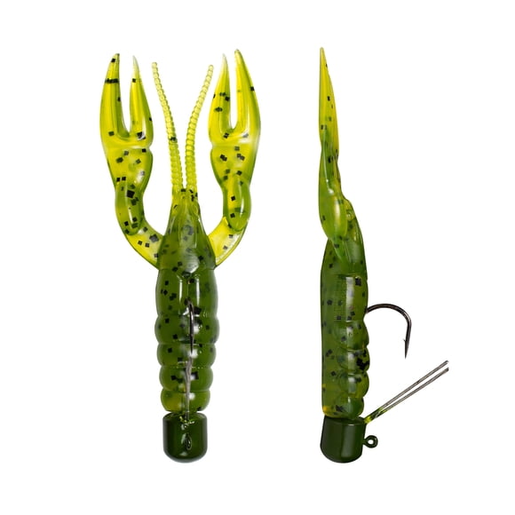 Lunkerhunt - Finesse Craw - Pre-Rigged - Watermelon Seed - Fishing Lure