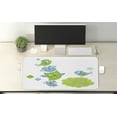 thumbnail image 2 of Cartoon Computer Mouse Pad, Happy Animals Playing with Each Other Singing Birds Colorful Art Design, Rectangle Non-Slip Rubber Mousepad X-Large, 35" x 15" Gaming Size, Lime Green Blue, by Ambesonne, 2 of 2