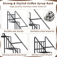 Coffee Syrup Rack for Coffee Bar Accessories Fits with Torani and Monin ...