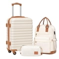thumbnail image 1 of Set de equipaje Coolife de 3 piezas con tapa dura y cierre TSA Spinner Wh, 1 of 7