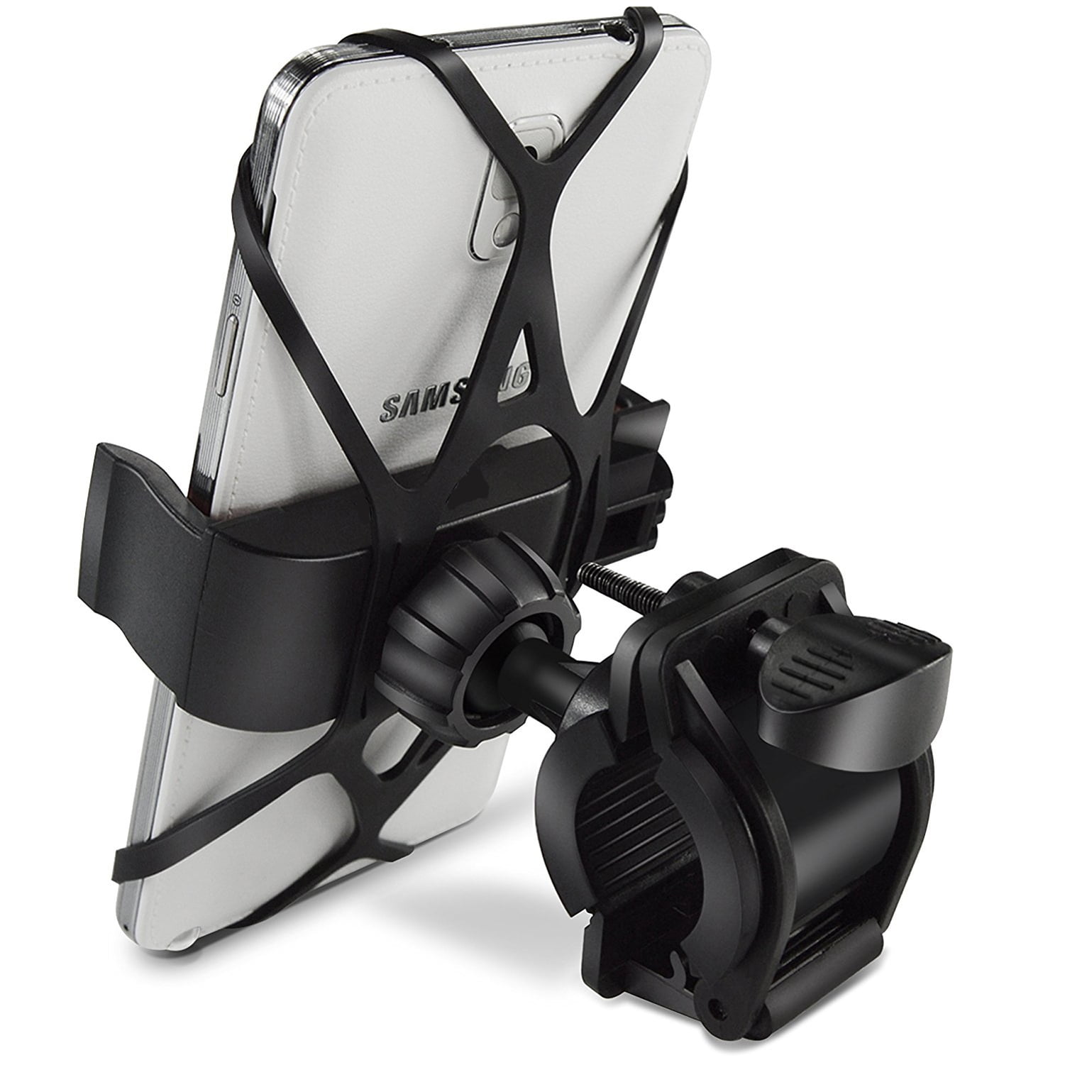 Handlebar Bicycle Mount for Galaxy S21/Ultra/Plus Phones - Silicone Holder Bike Non-Slip Strap Shockproof Compatible With Samsung Galaxy S21/Ultra/Plus