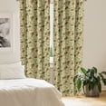 thumbnail image 2 of Ambesonne Persian Curtains, Paisley of Middle East, Pair of 28"x63", Pale Green Brown, 2 of 5