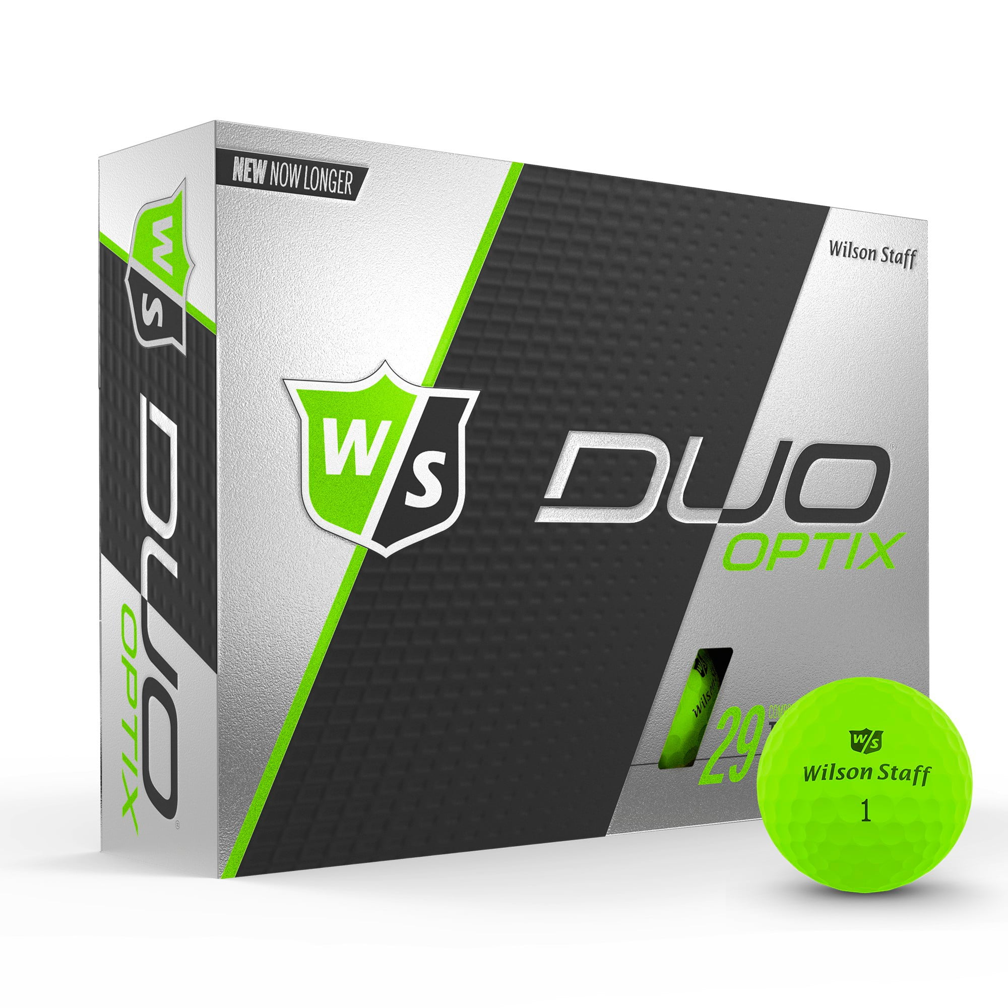 Wilson Duo Optix Golf Balls, Matte Optix Green, 12 Pack