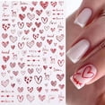 thumbnail image 3 of Pegatinas para decoración de uñas BSBTBZ para el Día de San Valentín, diseño de corazón rojo, 4 unid, 3 of 8