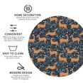 thumbnail image 3 of Vsdgher Reindeer Print Leather Coasters for Drinks, Durable Drink Coasters 4 Set for Tabletop Protection, Luxurious Home Décor and Housewarming Gift-Round Shape, 3 of 6
