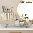 thumbnail image 3 of Shoreew Makeup Organizer Storage Rack with 9 Compartments Large Capacity Transparent 360-Degree Rotating Cosmetic Shelf Storage Holder, 3 of 7