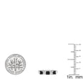 thumbnail image 3 of Dazzlingrock Collection 1.35 Carat (ctw) 10K Black & White Diamond 5 Stone Bridal Wedding Ring, White Gold, Size 7.5, 3 of 3