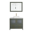 thumbnail image 4 of Vanity Art 36" Single Sink Freestanding Bathroom Vanity Set with Engineered Marble Top and Mirror, 4 of 10