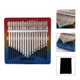thumbnail image 4 of Kalimba 17 Key Mahogany Body Thumb Piano Gradual rainbow color Mbira Musical Instrument, 4 of 7