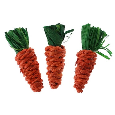 RABBITH Kawaii Rattan Teeth Grinding Chew Toy for Hamster Chinchilla Rabbit Small Pet 3X