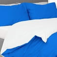 thumbnail image 3 of SGI Bedding 3 Piece Reversible Cotton Duvet Cover Egyptian Blue Solid 600TC Full, 3 of 8