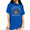 Blue, variant on Women's Worn Faded Dark Vintage Poison Wild Herb Floral Skull Mushroom Graphic Short Sleeve T-Shirts Green Tops