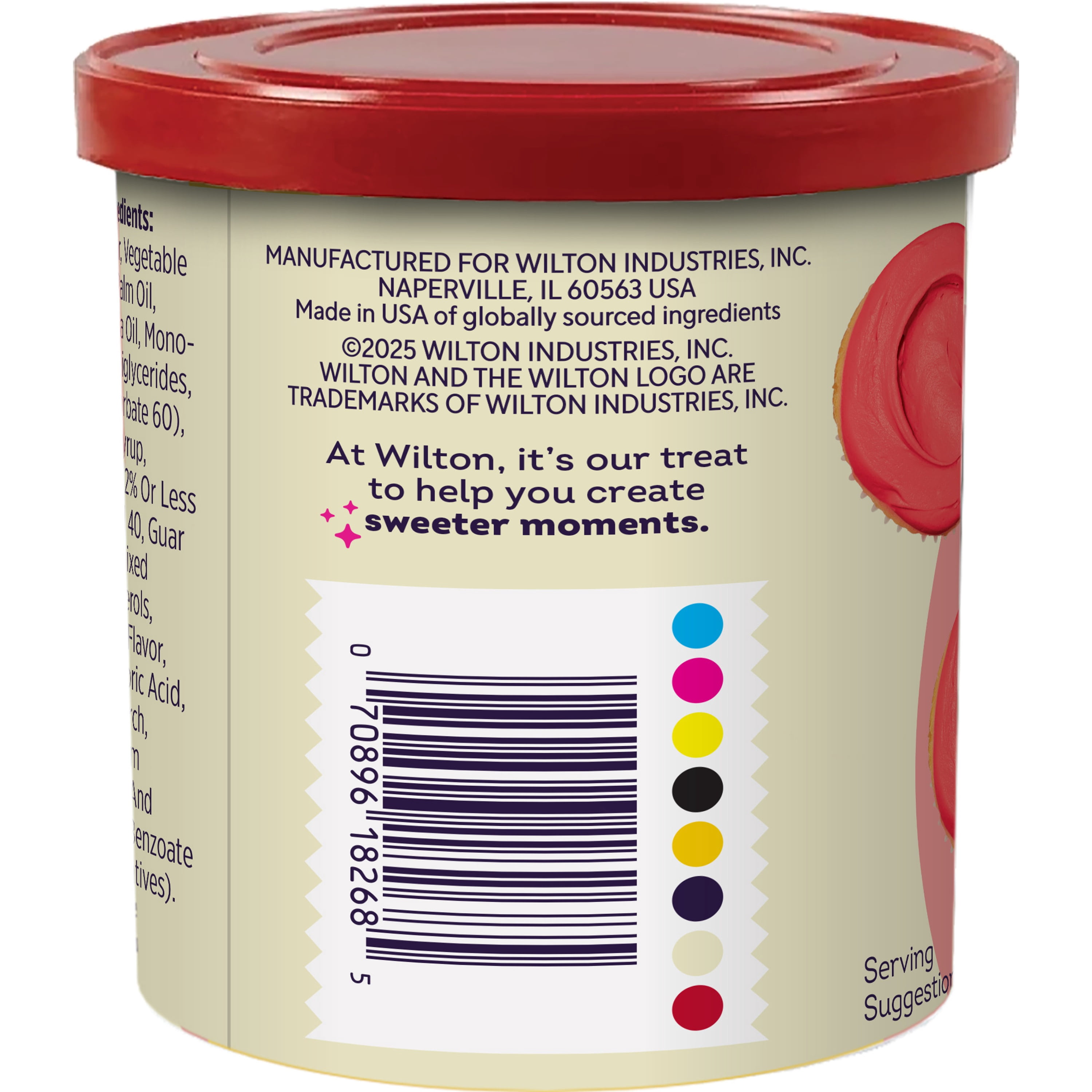 Wilton Red Vanilla-Flavored Buttercream Icing 15 oz. Tub