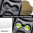 thumbnail image 4 of Car Coasters 4 Pack Stone Car Cup Holder Cute Cartoon Avocado Absorbent Drink Car Coaster Ceramic Set Small 2.56 inch Cup Coasters, 4 of 7