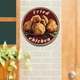 thumbnail image 2 of [2D Flat]Vintage Farm Fresh Fried Chicken Nuggets Aluminum Wall Art - 8x8inch Aluminum Sign, For All Season Indoor And Outdoor Display, 2 of 7