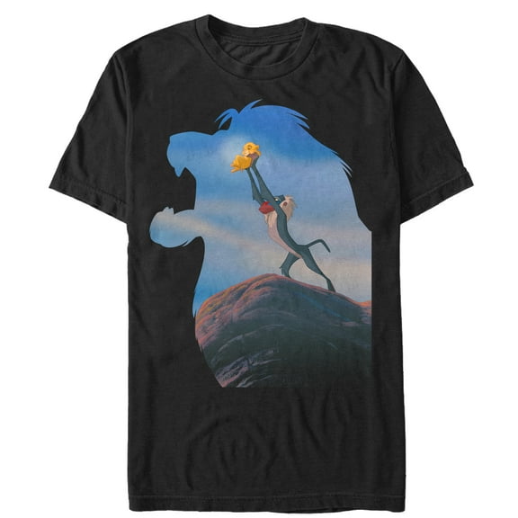 Men's Lion King Circle of Life Pose Graphic Tee Black Medium
