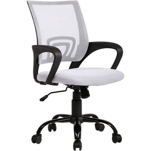 BestOffice Mesh Swivel Office Chair, White