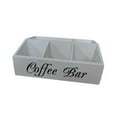 thumbnail image 2 of pitrice Farmhouse Coffee Condiment Organizer For Cups Featuring Sturdy Wood Construction For Long Term Coffee Station Organizer Single Layer, 2 of 6