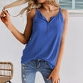 thumbnail image 3 of Women Henley Tank Tops Summer Top Button Down Sleeveless T-Shirts S-XXL, 3 of 3