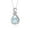 Aquamarine, variant on Necklace Sterling Silver Classic Designer Necklace Gemstone &  Diamonds Pendant with 18" Chain 9X7MM Tiger Eye November Birthstone Womens Jewelry Silver Necklace