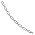 thumbnail image 2 of 925 Sterling Silver Rhodium-Plated CZ Brilliant Embers Polished Chain Bracelet; for Adults and Teens; for Women and Men, 2 of 3