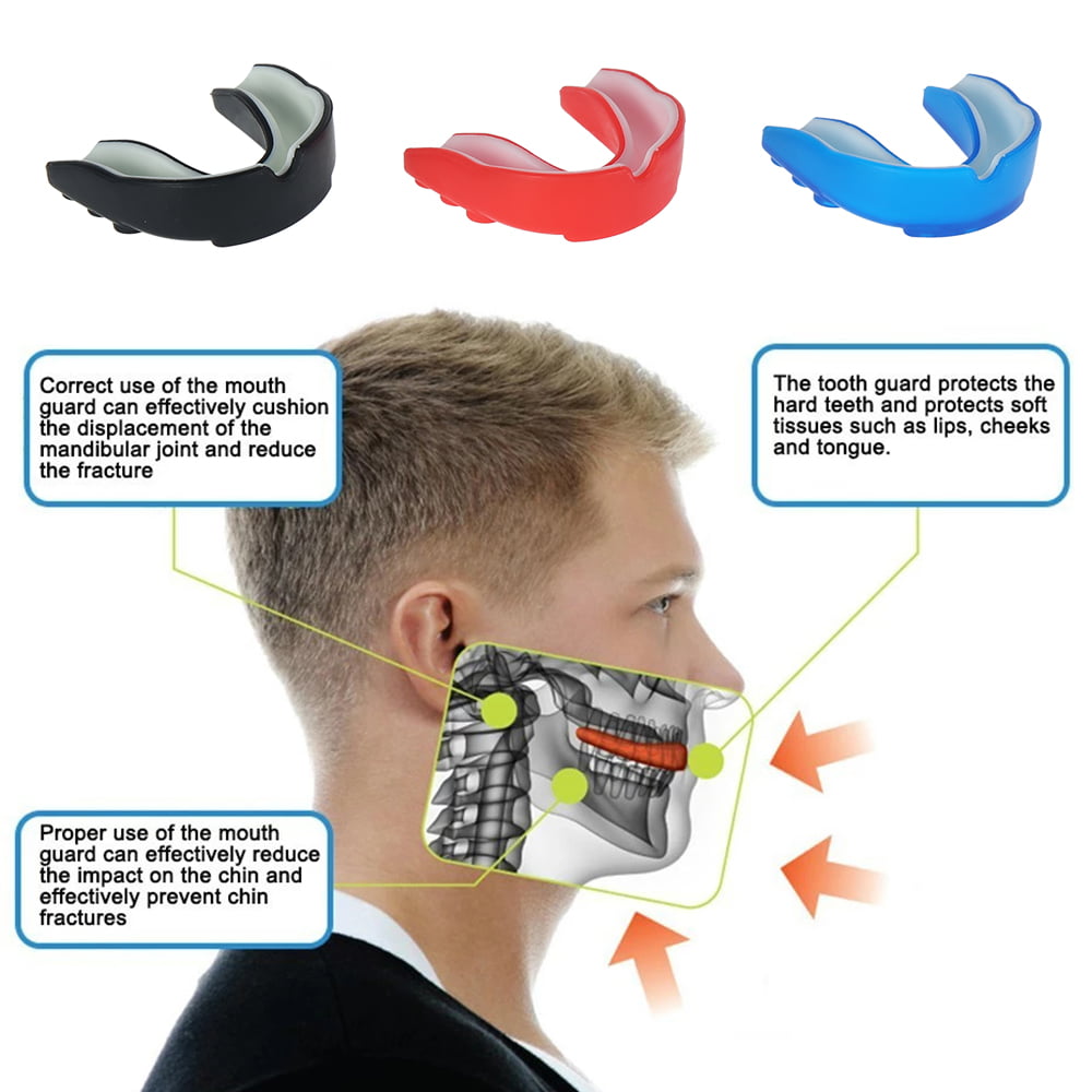 Gel Gum Shield Mouth Guard Kids Junior MMA Impact Boxing Rugby Teeth Protect IA 