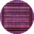 thumbnail image 1 of Ahgly Company Indoor Round Abstract Pink Modern Area Rugs, 8' Round, 1 of 4