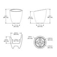 thumbnail image 5 of Mayne Modesto 30" x 30" x 34" Round Espresso Plastic Planter, 5 of 5