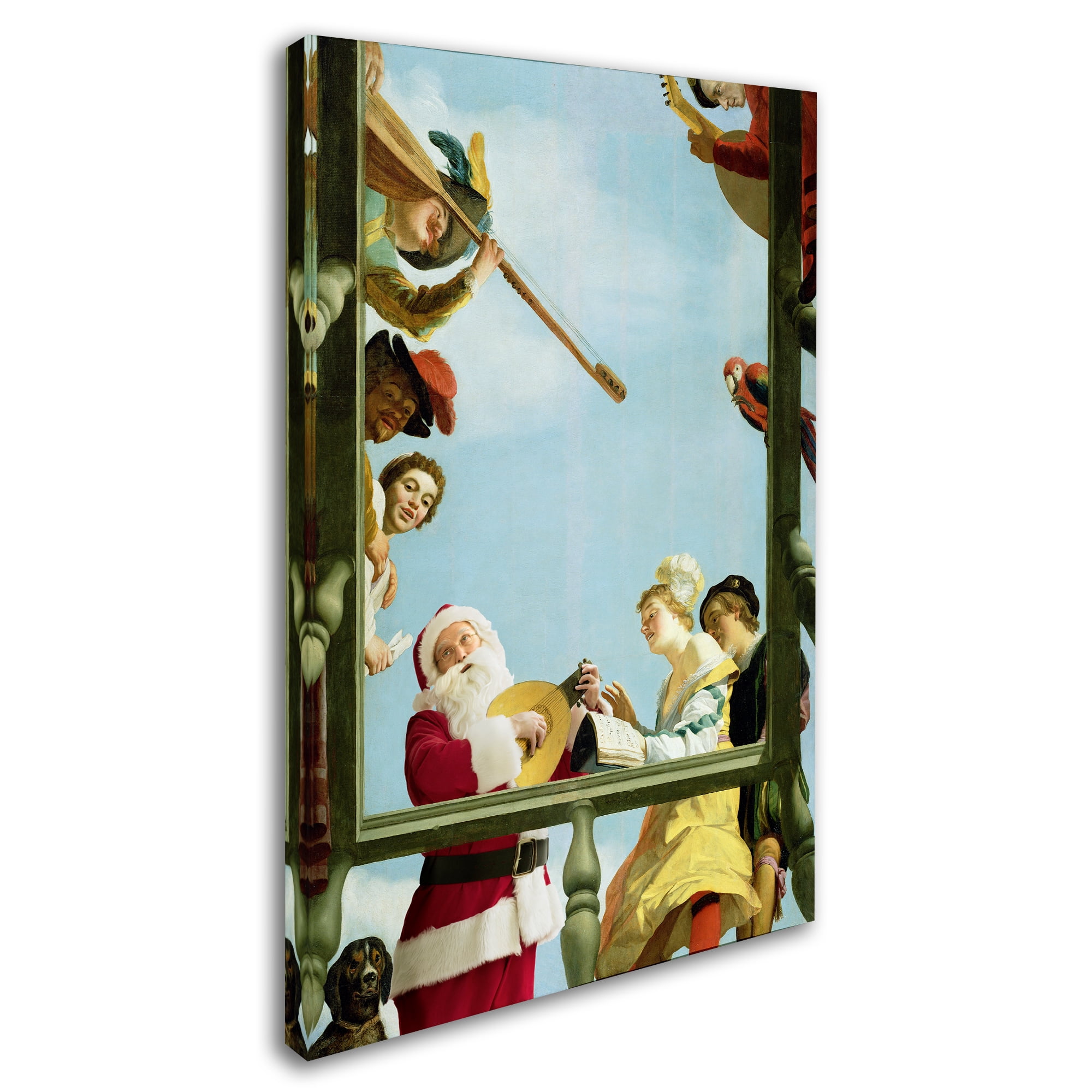 Trademark Fine Art 'Van Honthorst - Musical Group On A Balcony' Canvas Art by Ed Wheeler