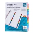 thumbnail image 1 of Separadores de hojas Pen + Gear tamaño carta, Alfabéticos A-Z, 27 separadores, 1 of 3