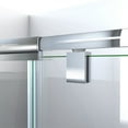 thumbnail image 2 of 32" x 32" x 78.75"(L x W x H) Pivot Shower Door, Base, and White Wall Kit in Brushed Nickel, 2 of 18